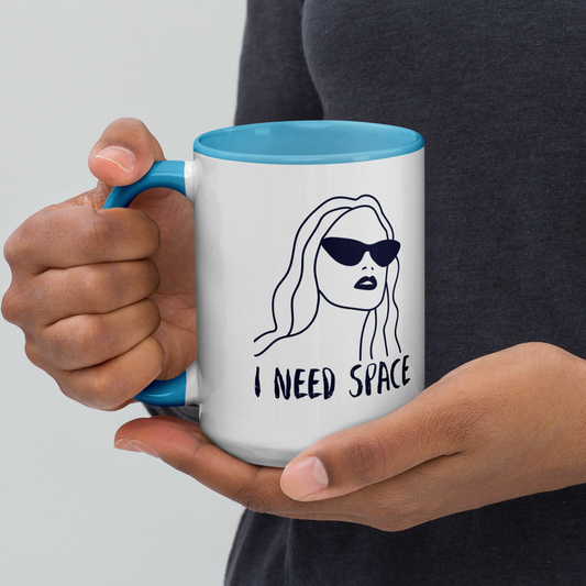 I Need Space, Mug with Color Inside